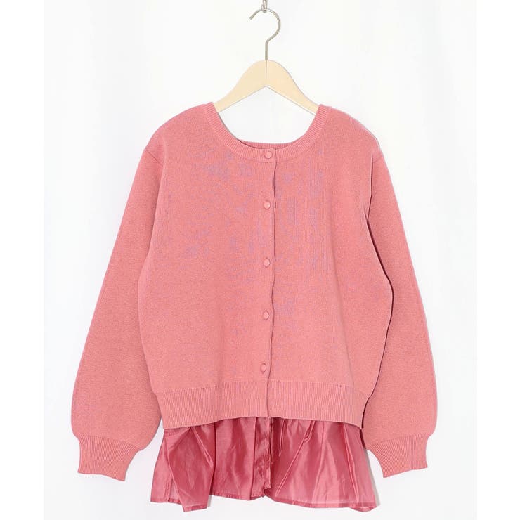 ローズピンク | ひょっこりネコ×フリル付き 4WAYプルオーバー | ScoLar