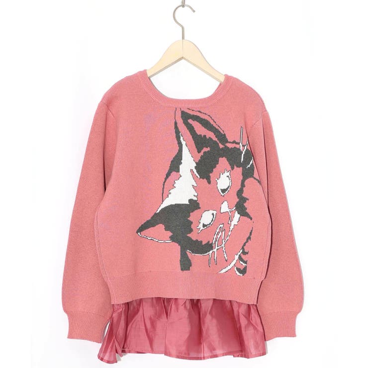 ひょっこりネコ×フリル付き 4WAYプルオーバー | ScoLar | 詳細画像18 