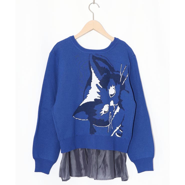 ひょっこりネコ×フリル付き 4WAYプルオーバー | ScoLar | 詳細画像20 