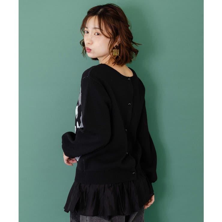 ひょっこりネコ×フリル付き 4WAYプルオーバー | ScoLar | 詳細画像9 