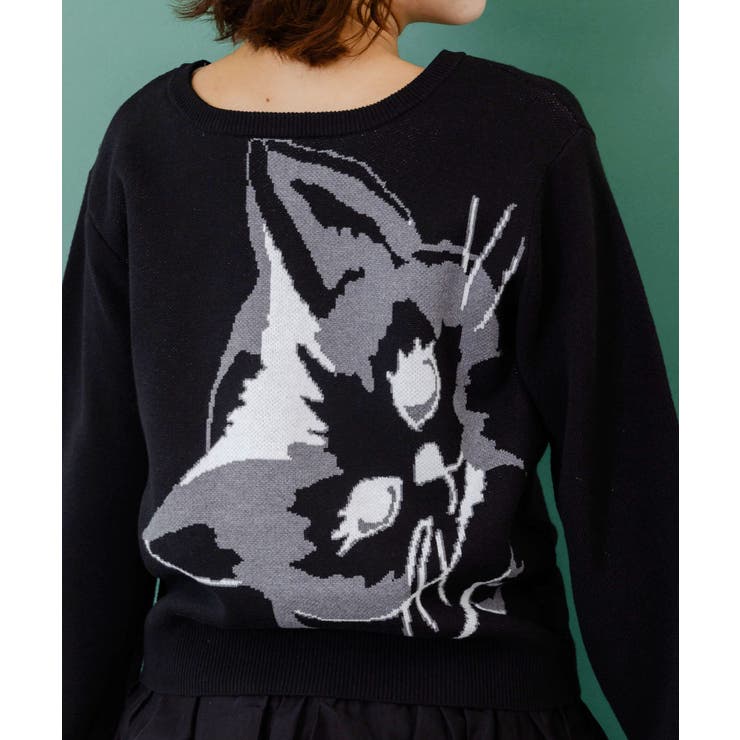 ひょっこりネコ×フリル付き 4WAYプルオーバー | ScoLar | 詳細画像7 