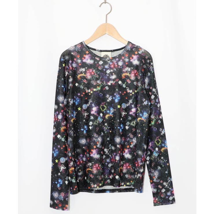 ブラック | 3柄展開クラッシュベロアロンT | ScoLar