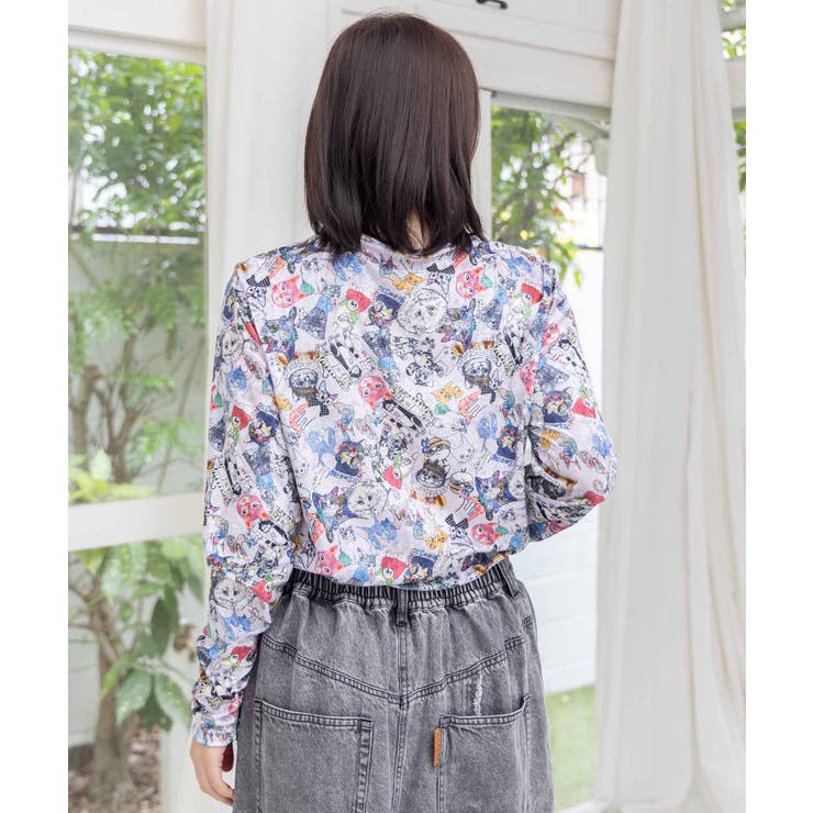 3柄展開クラッシュベロアロンT | ScoLar | 詳細画像4 