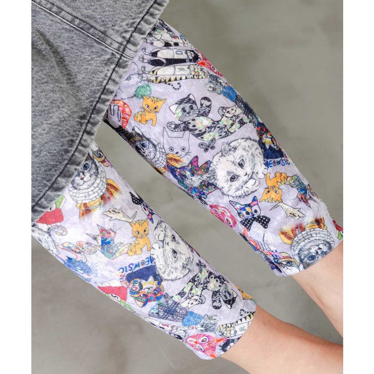 3柄展開クラッシュベロアレギンス | ScoLar | 詳細画像3 