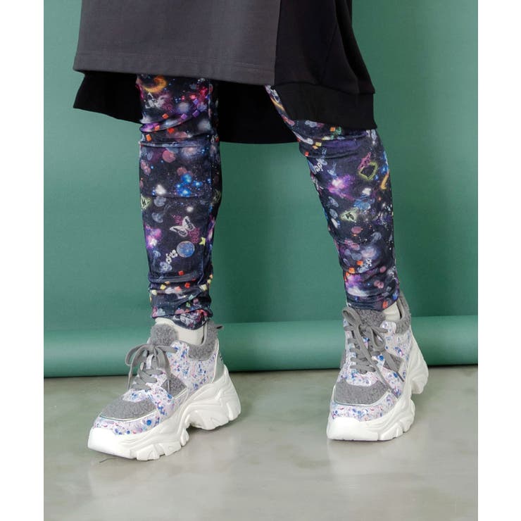 3柄展開クラッシュベロアレギンス | ScoLar | 詳細画像5 