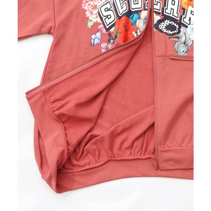 取り外し可能サコッシュ付き 花×ロゴパーカー | ScoLar | 詳細画像19 