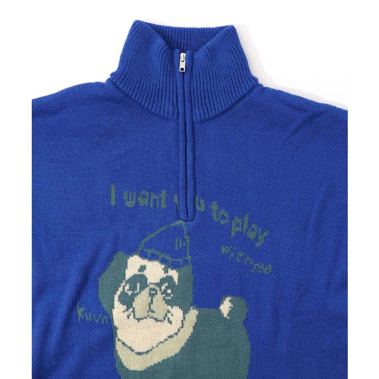 かまって欲しいパグ ハイネックニットプルオーバー | ScoLar | 詳細画像12 