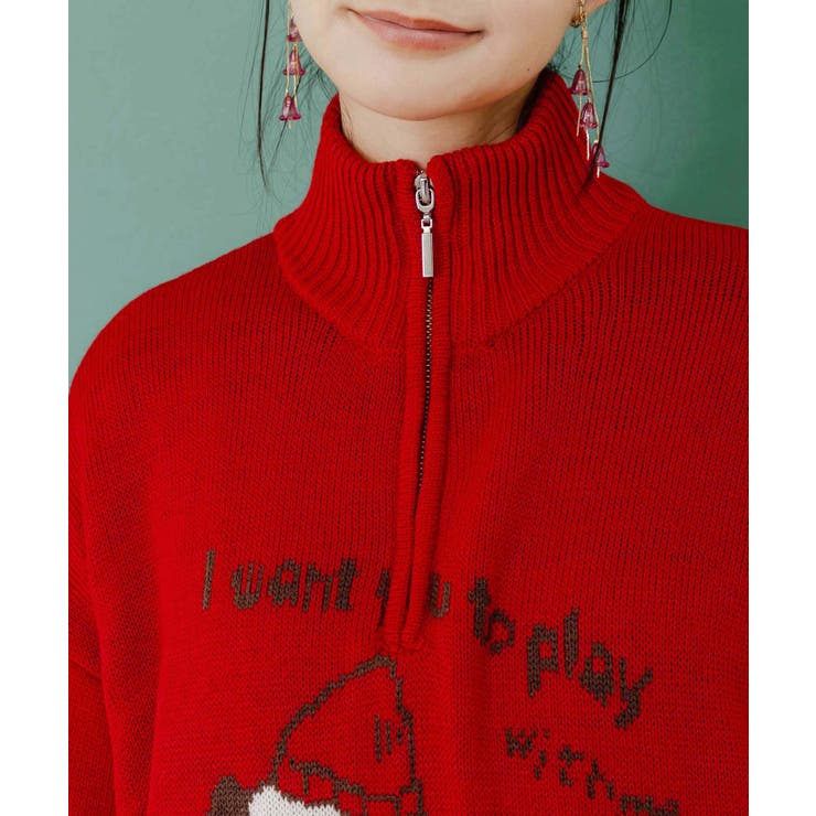 かまって欲しいパグ ハイネックニットプルオーバー | ScoLar | 詳細画像6 