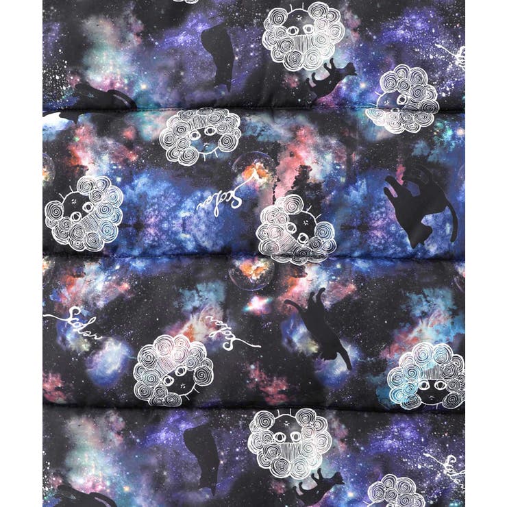 スカラーちゃん×宇宙×ネコ柄リバーシブル中綿ブルゾン | ScoLar | 詳細画像9 