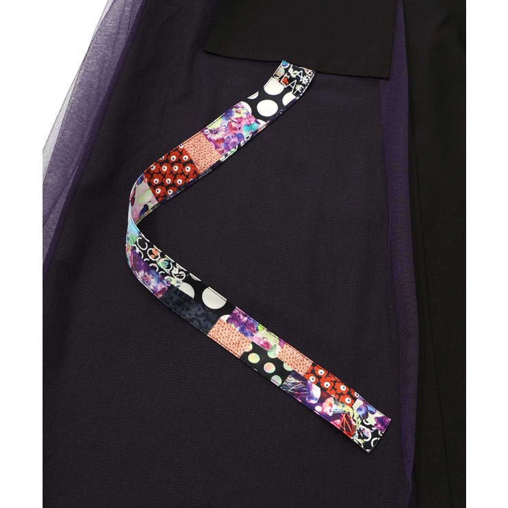 チュールとラインテープのカーゴパンツ[品番：SRSW0000299]｜ScoLar