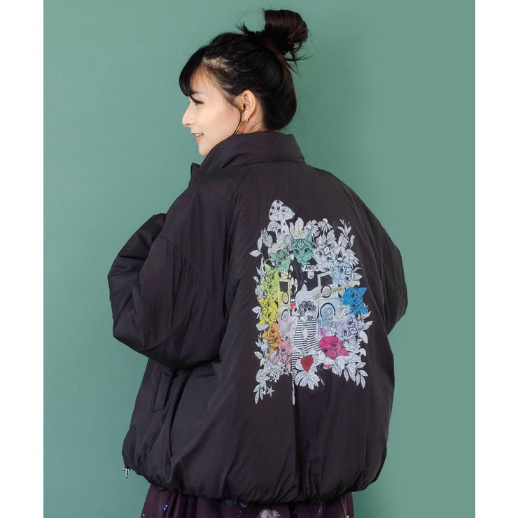 ブラック | スカラー柄展開 中綿シンサレートブルゾン | ScoLar