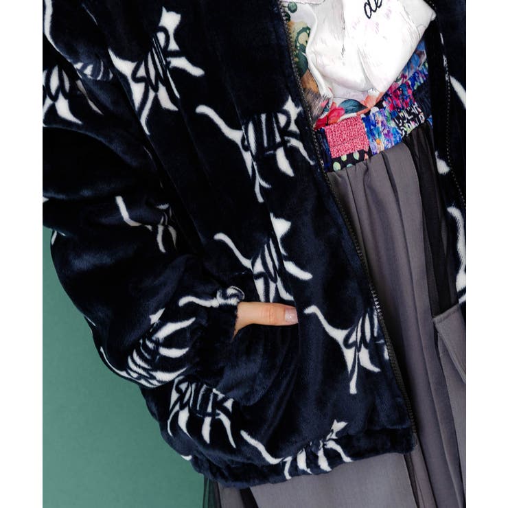 スカラー柄展開フランネル×タフタブルゾン | ScoLar | 詳細画像5 