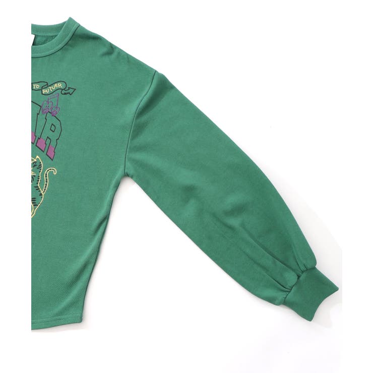 スカラーちゃん×トラ×蝶刺繍 ミニ裏毛プルオーバー | ScoLar | 詳細画像12 