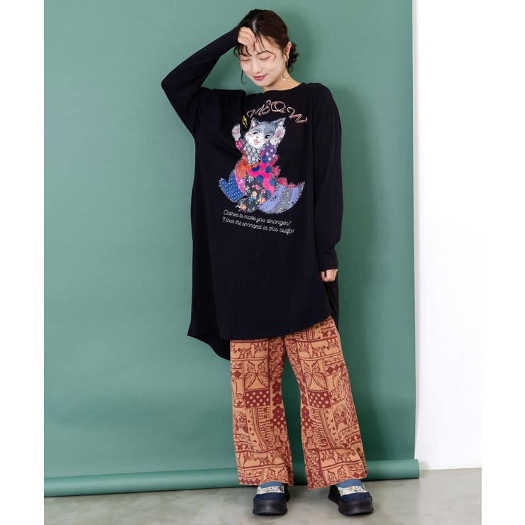 ネコ怪獣アシメワンピース | ScoLar | 詳細画像1 