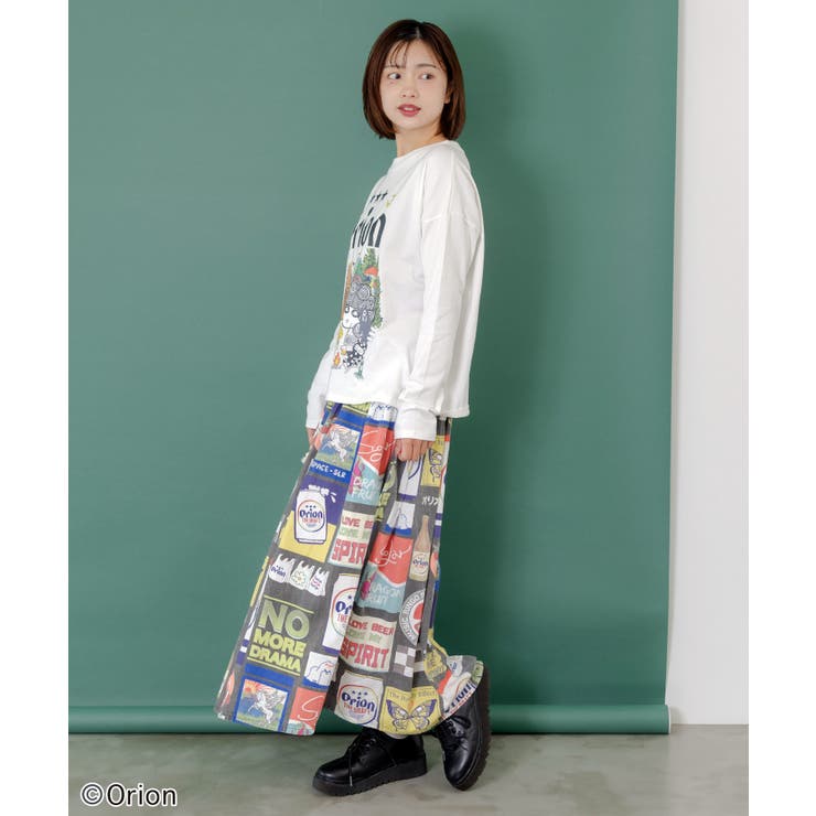 orion×ScoLar アニマルカーニバル柄Tシャツ[品番：SRSW0000323