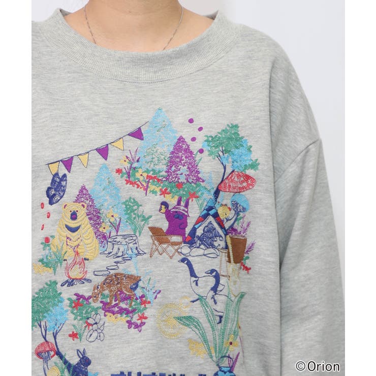 orion×ScoLar アニマルキャンプ刺繍PO[品番：SRSW0000328]｜ScoLar