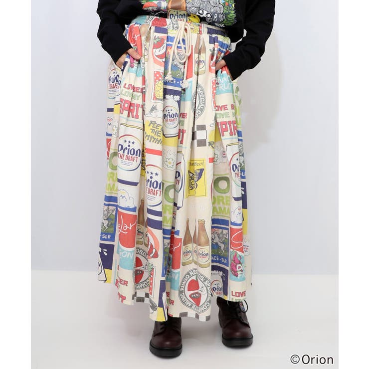 orion×ScoLar コラージュ柄スカート[品番：SRSW0000330]｜ScoLar