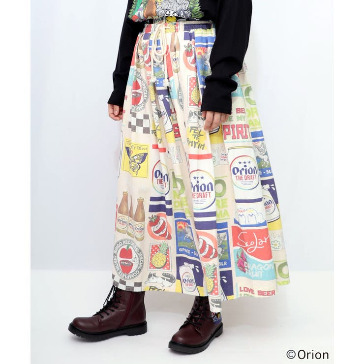 orion×ScoLar コラージュ柄スカート[品番：SRSW0000330]｜ScoLar