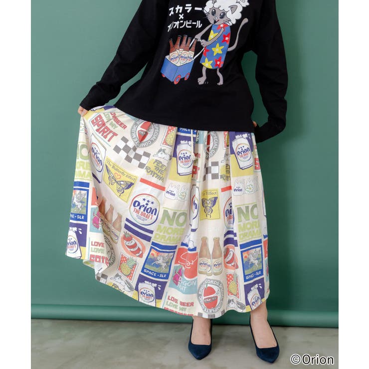 orion×ScoLar コラージュ柄スカート[品番：SRSW0000330]｜ScoLar