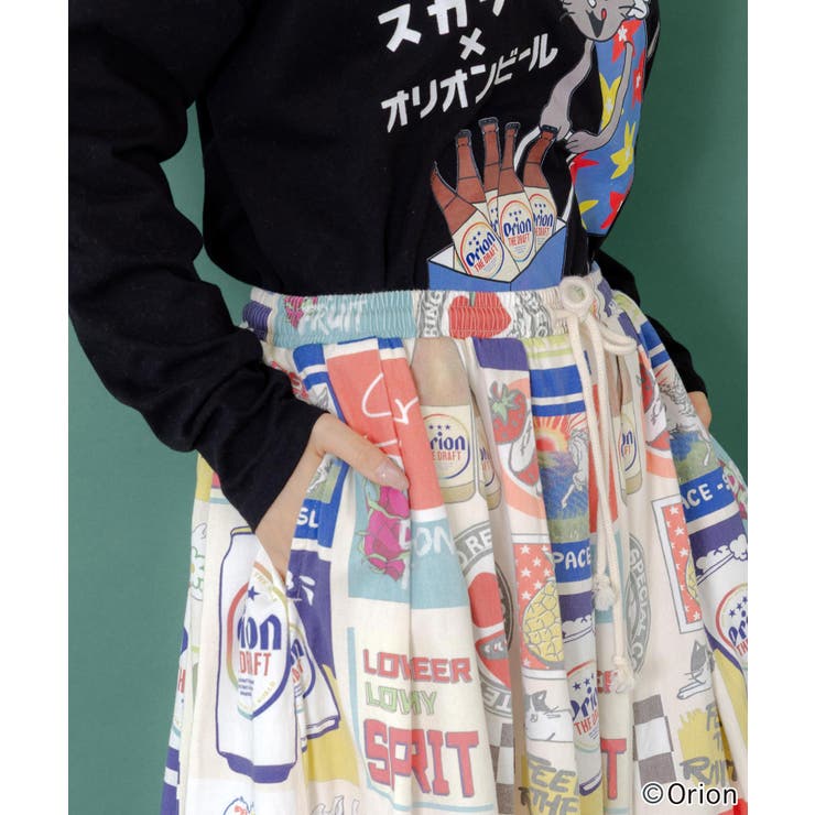 orion×ScoLar コラージュ柄スカート[品番：SRSW0000330]｜ScoLar