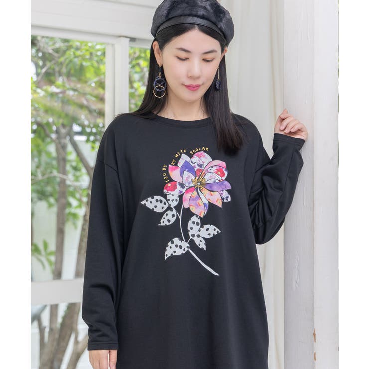 仲宗根泉(HY)コラボ アート柄花柄チュニック | ScoLar | 詳細画像13 