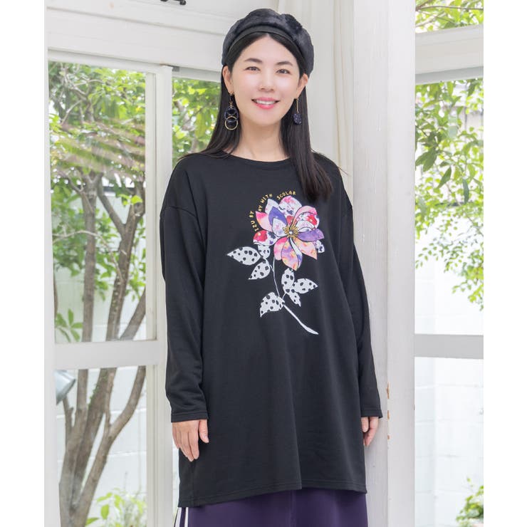 仲宗根泉(HY)コラボ アート柄花柄チュニック | ScoLar | 詳細画像14 