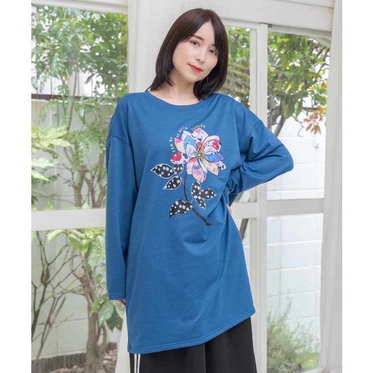 仲宗根泉(HY)コラボ アート柄花柄チュニック | ScoLar | 詳細画像6 