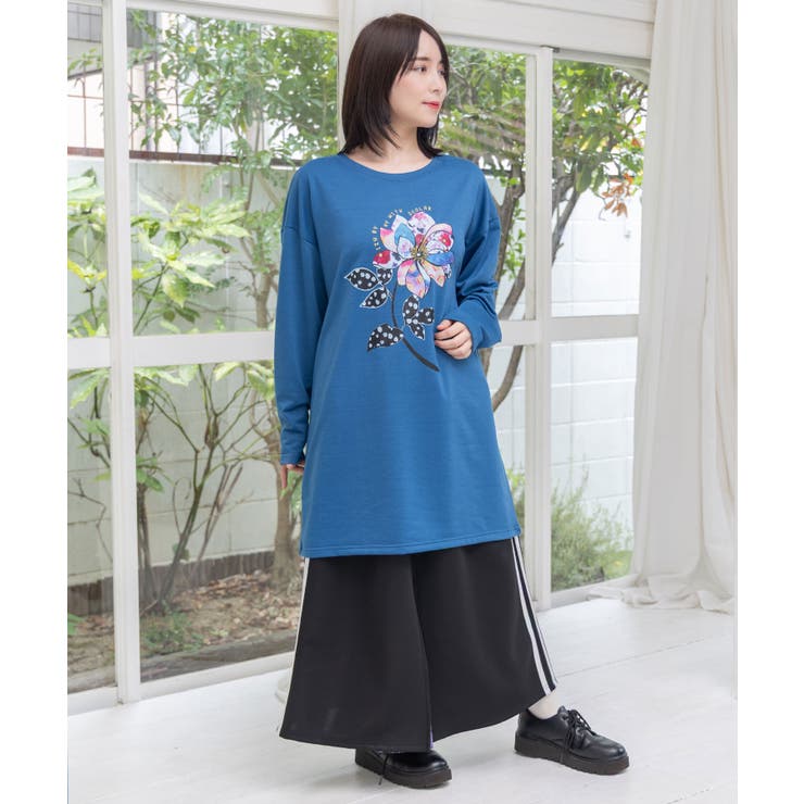 仲宗根泉(HY)コラボ アート柄花柄チュニック | ScoLar | 詳細画像7 