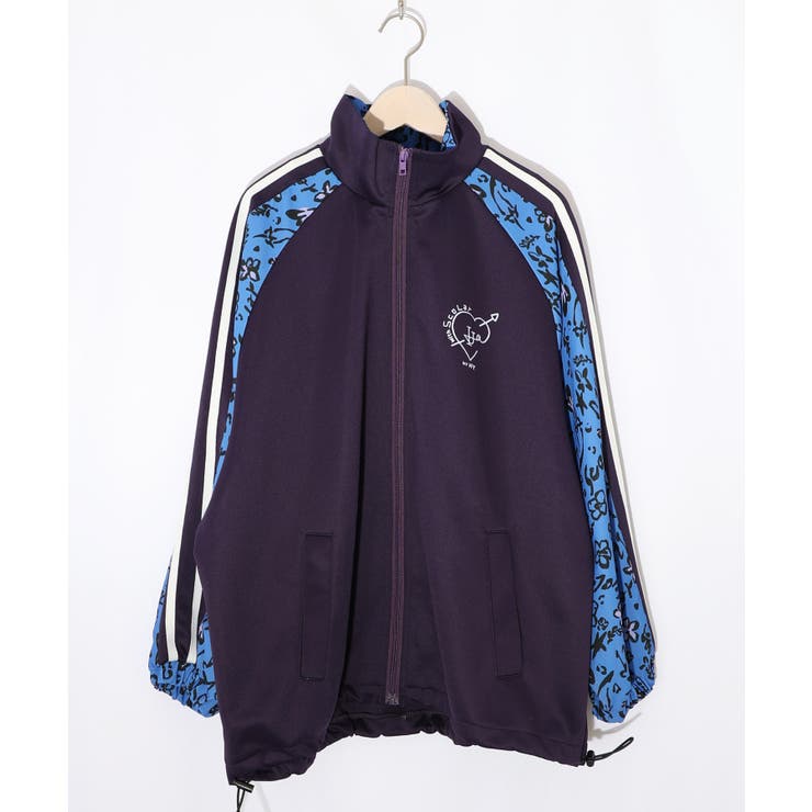 パープル | 仲宗根泉(HY)コラボ 柄切替ジャージトップス | ScoLar