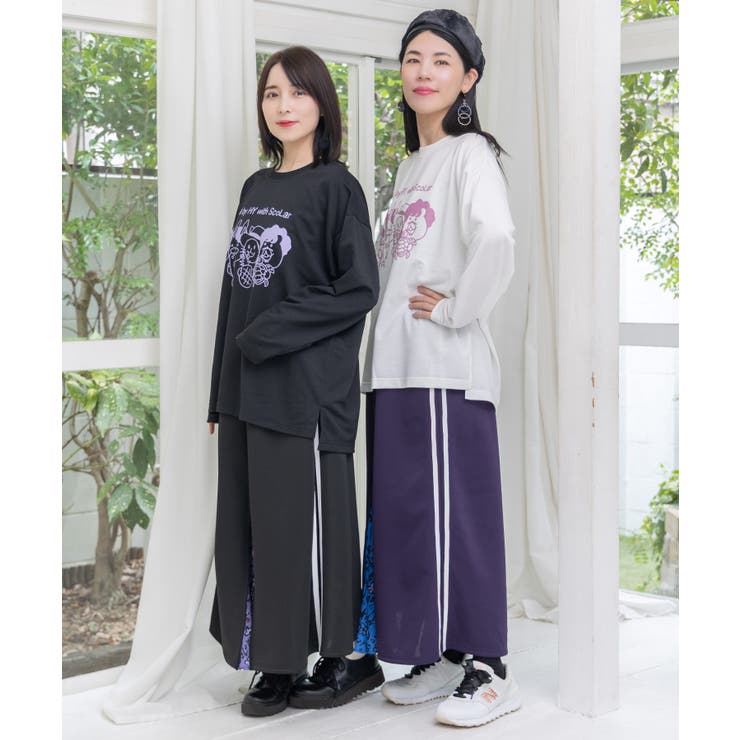 仲宗根泉(HY)コラボ 柄切替ジャージスカート | ScoLar | 詳細画像2 