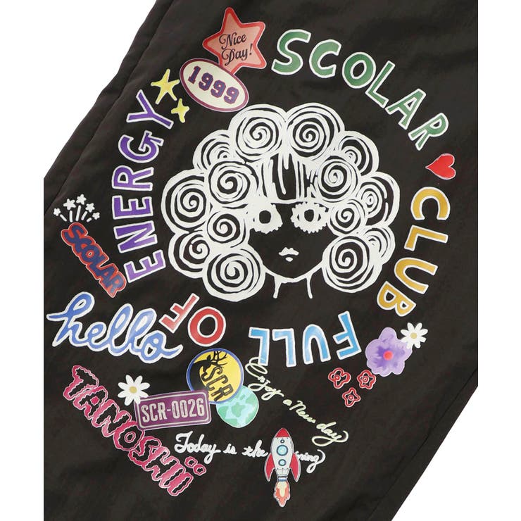 ポップ柄裏フリースあったかナイロンパンツ | ScoLar | 詳細画像25 