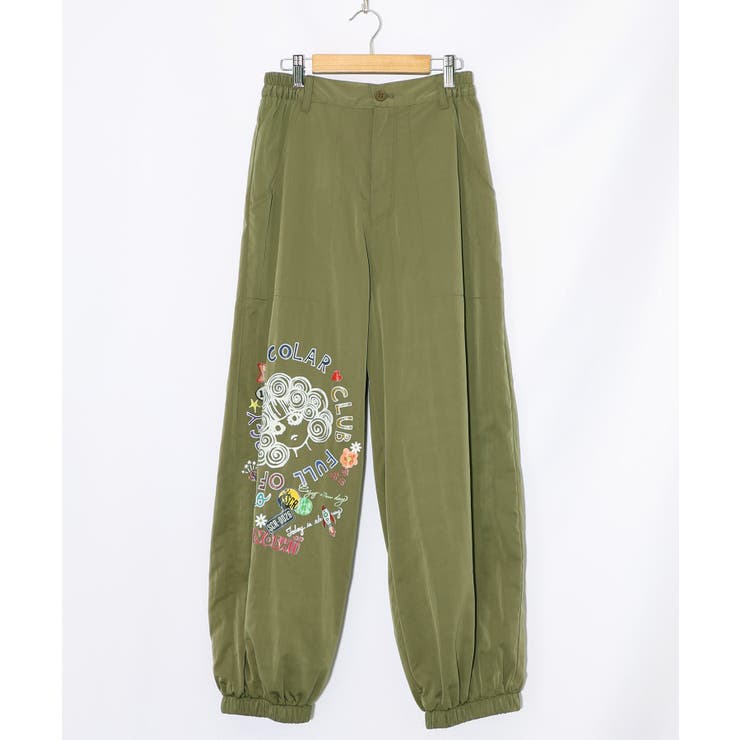 ポップ柄裏フリースあったかナイロンパンツ | ScoLar | 詳細画像26 