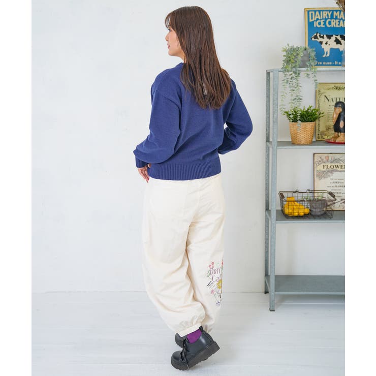 ポップ柄裏フリースあったかナイロンパンツ | ScoLar | 詳細画像11 