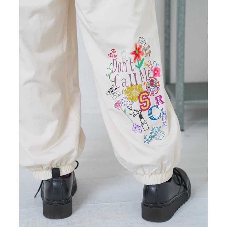 ポップ柄裏フリースあったかナイロンパンツ | ScoLar | 詳細画像13 