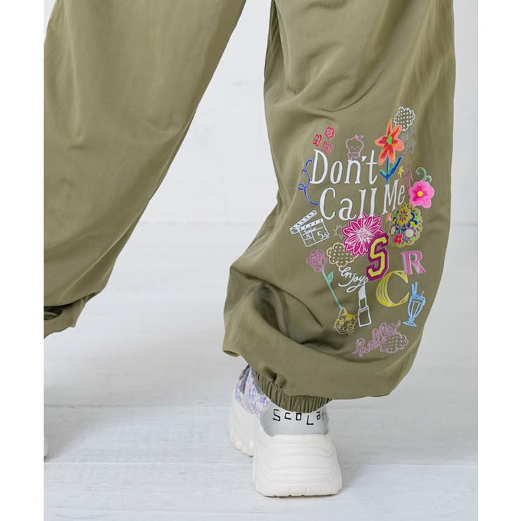 ポップ柄裏フリースあったかナイロンパンツ | ScoLar | 詳細画像19 