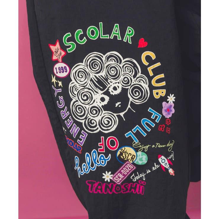 ポップ柄裏フリースあったかナイロンパンツ | ScoLar | 詳細画像5 