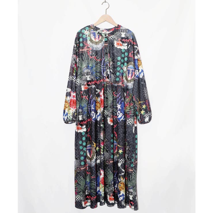 2柄展開クラッシュベロアワンピース | ScoLar | 詳細画像17 