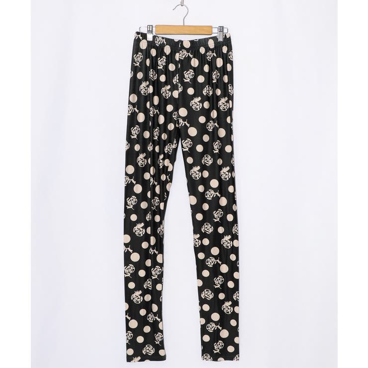 ブラック | スカラー3柄展開 裏起毛スムースレギンス | ScoLar