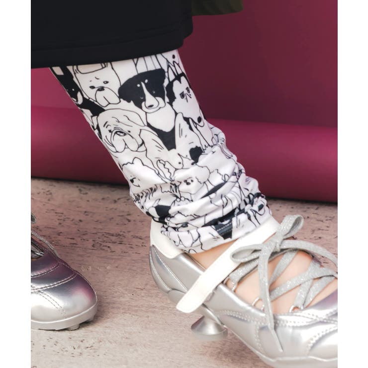 スカラー3柄展開 裏起毛スムースレギンス | ScoLar | 詳細画像5 