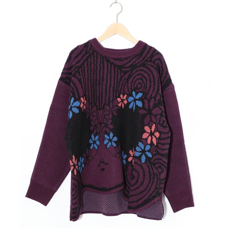 グラサンスカラーちゃんダブルジャガードニットプルオーバー | ScoLar | 詳細画像29 