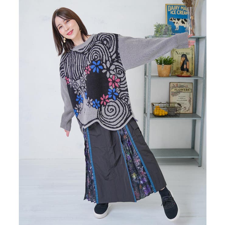 グラサンスカラーちゃんダブルジャガードニットプルオーバー | ScoLar | 詳細画像20 