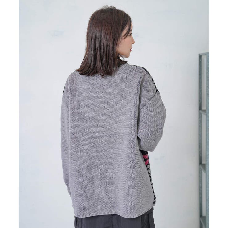 グラサンスカラーちゃんダブルジャガードニットプルオーバー | ScoLar | 詳細画像23 