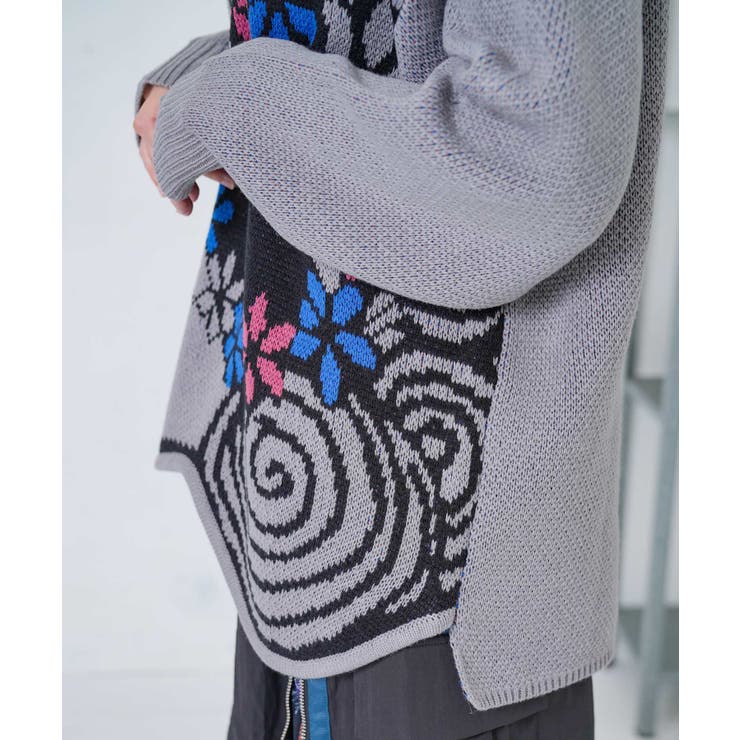 グラサンスカラーちゃんダブルジャガードニットプルオーバー | ScoLar | 詳細画像24 