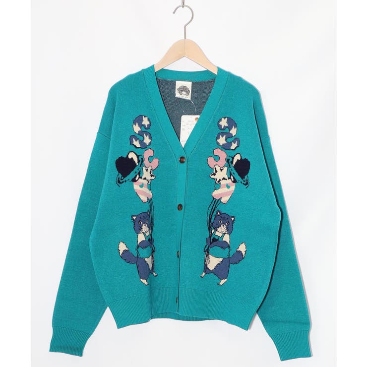 風船ネコちゃんジャガードニットカーディガン | ScoLar | 詳細画像13 