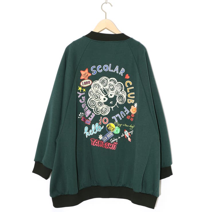 ポップ柄裏起毛 裏毛×フライスブルゾン | ScoLar | 詳細画像19 