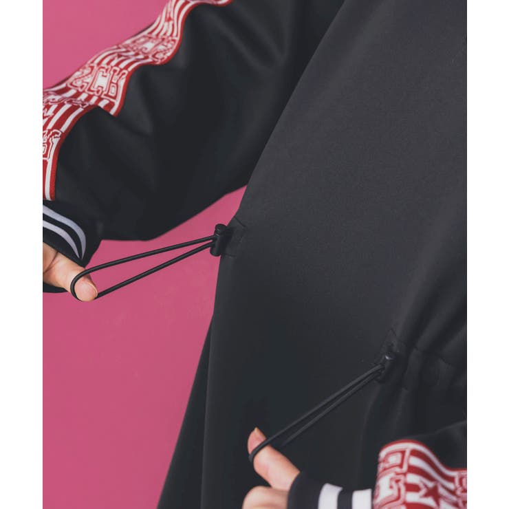 バイカラー異素材 切替ジャージワンピース | ScoLar | 詳細画像6 