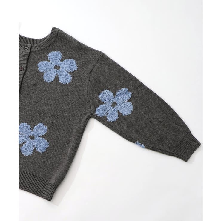 2WAYお花サガラ刺繍ジャガードニットカーディガン | ScoLar | 詳細画像18 