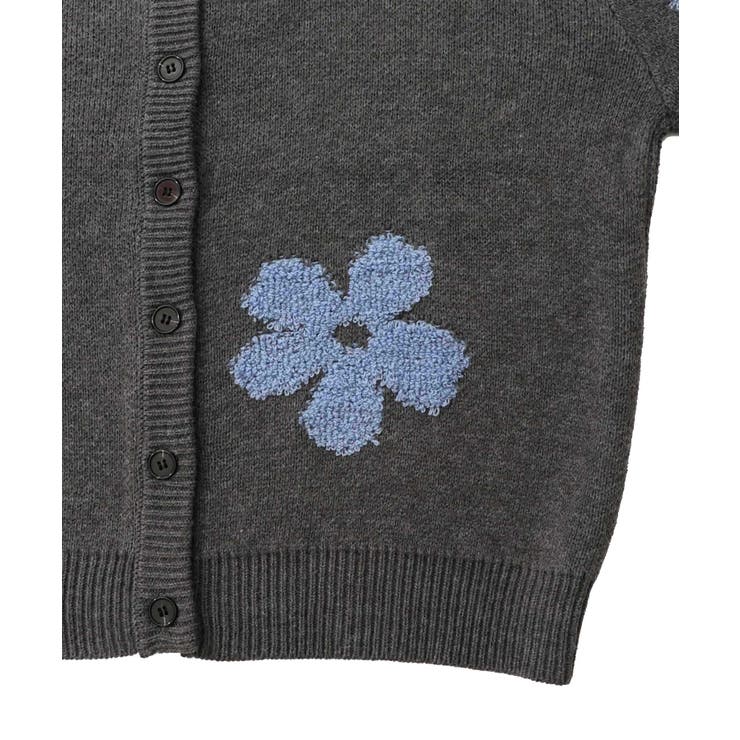 2WAYお花サガラ刺繍ジャガードニットカーディガン | ScoLar | 詳細画像19 