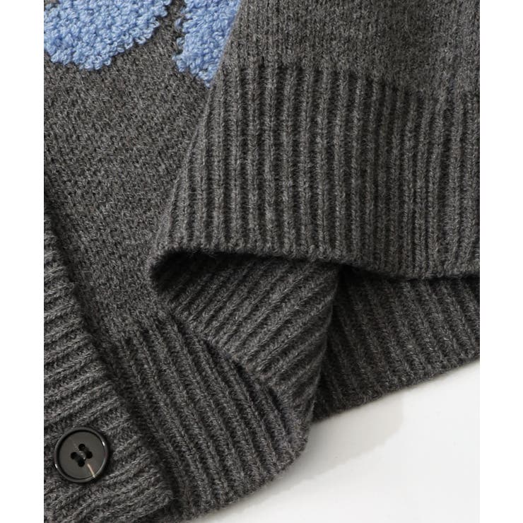 2WAYお花サガラ刺繍ジャガードニットカーディガン | ScoLar | 詳細画像21 