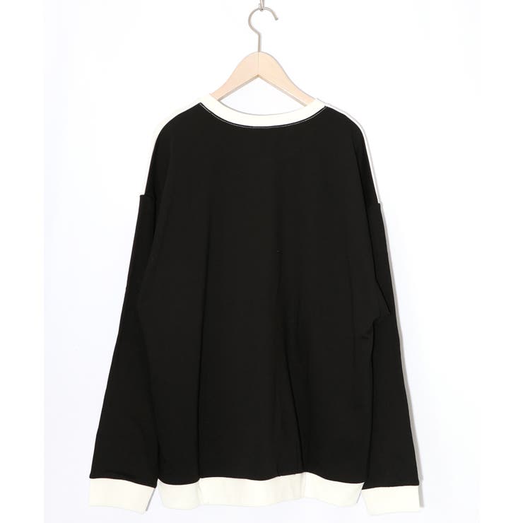 こたつから出たくないクマ柄 配色裏毛プルオーバー | ScoLar | 詳細画像13 